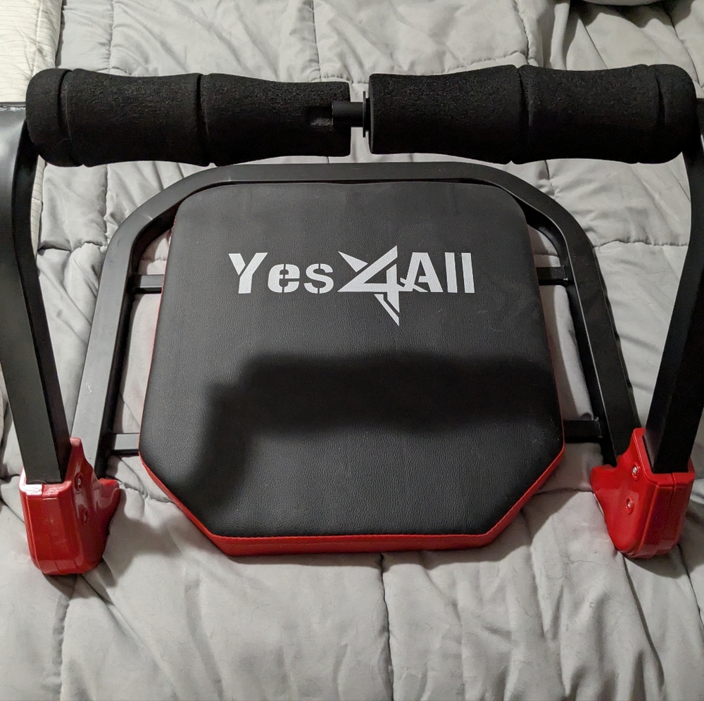 Yes4All Black and Red Ab Machine